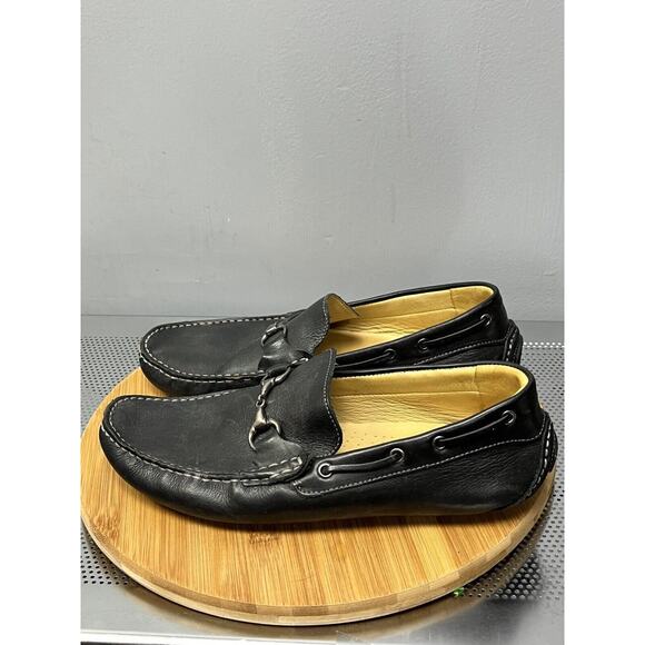 Claudio De Lorena Men's Black Driving Mocassins Designer Loafers Size 11.5 - Picture 11 of 11